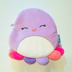 Squishmallows Zipper Pouch Beula The Octopus Make Up Pencil Case with Pens Tape